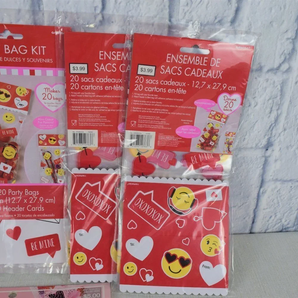 Valentine Bundle Treat Plate Set Treat Bag Kits